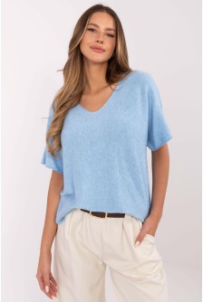 Megztinis trumpomis rankovėmis model 209997 Italy Moda