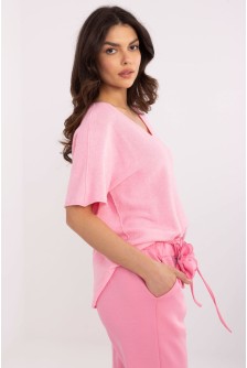 Megztinis trumpomis rankovėmis model 210000 Italy Moda