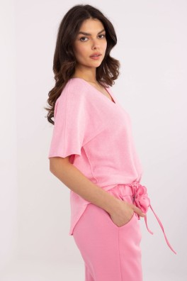 Megztinis trumpomis rankovėmis model 210000 Italy Moda