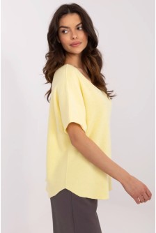 Megztinis trumpomis rankovėmis model 211455 Italy Moda