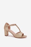Sandalai su kulnu model 213161 Step in style