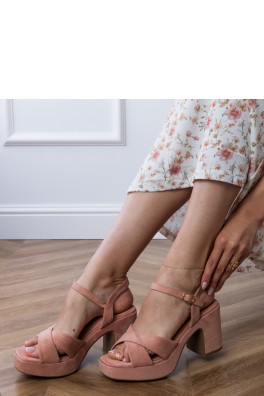 Sandalai su kulnu model 213412 PRIMO