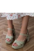 Sandalai su kulnu model 213414 PRIMO