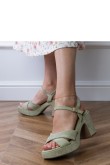 Sandalai su kulnu model 213414 PRIMO
