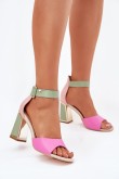 Sandalai su kulnu model 213924 Step in style