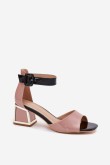 Sandalai su kulnu model 213927 Step in style