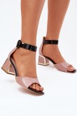 Sandalai su kulnu model 213927 Step in style