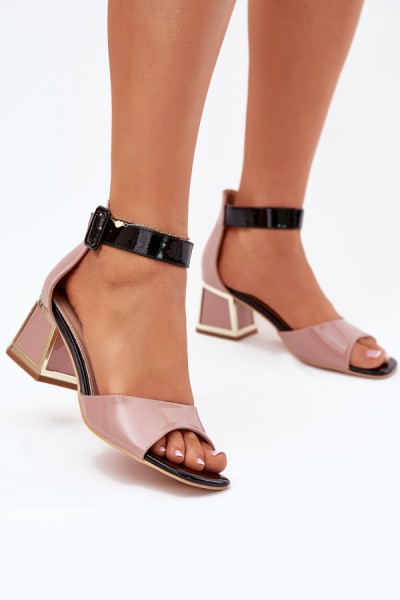 Sandalai su kulnu model 213927 Step in style