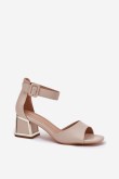 Sandalai su kulnu model 213931 Step in style