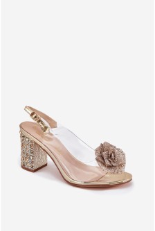 Sandalai su kulnu model 213935 Step in style