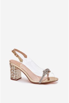 Sandalai su kulnu model 213936 Step in style