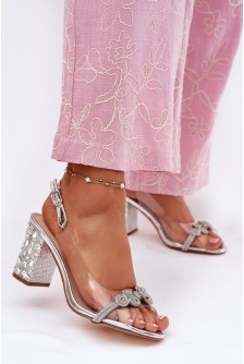 Sandalai su kulnu model 213937 Step in style