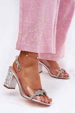 Sandalai su kulnu model 213937 Step in style