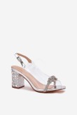 Sandalai su kulnu model 213937 Step in style