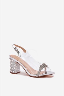 Sandalai su kulnu model 213937 Step in style