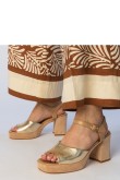 Sandalai su kulnu model 214002 PRIMO