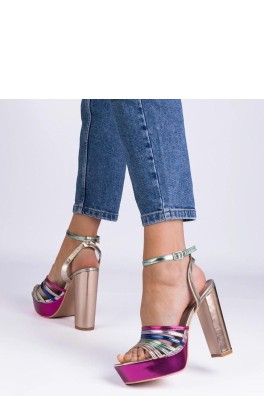 Sandalai su kulnu model 214022 PRIMO