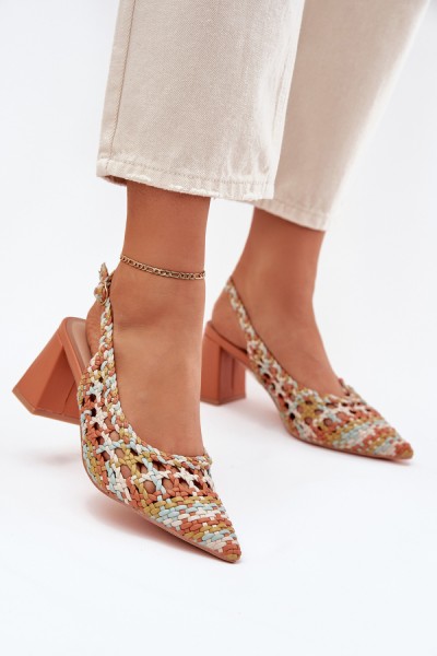 Sandalai su kulnu model 214086 Step in style