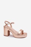 Sandalai su kulnu model 214092 Step in style