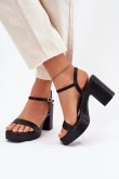Sandalai su kulnu model 214093 Step in style