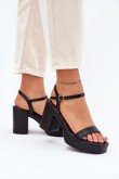 Sandalai su kulnu model 214093 Step in style
