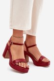 Sandalai su kulnu model 214094 Step in style