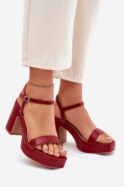 Sandalai su kulnu model 214094 Step in style