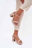 Sandalai su kulnu model 214338 Step in style