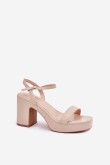 Sandalai su kulnu model 214338 Step in style