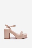 Sandalai su kulnu model 214338 Step in style