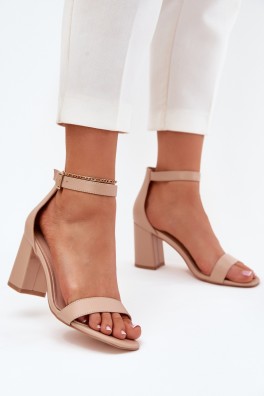 Sandalai su kulnu model 214339 Step in style