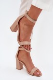 Sandalai su kulnu model 214339 Step in style