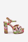 Sandalai su kulnu model 214389 Step in style