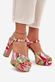 Sandalai su kulnu model 214389 Step in style
