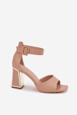 Sandalai su kulnu model 214392 Step in style