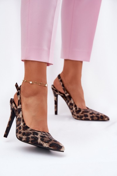 Sandalai su kulnu model 214486 Step in style
