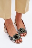 Sandalai su kulnu model 214683 Step in style