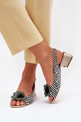 Sandalai su kulnu model 214683 Step in style