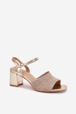 Sandalai su kulnu model 214685 Step in style