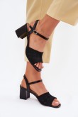 Sandalai su kulnu model 214686 Step in style