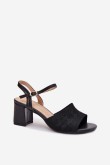 Sandalai su kulnu model 214686 Step in style