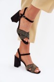 Sandalai su kulnu model 214687 Step in style