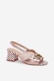 Sandalai su kulnu model 214982 Step in style
