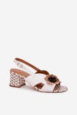 Sandalai su kulnu model 214983 Step in style