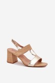 Sandalai su kulnu model 214984 Step in style