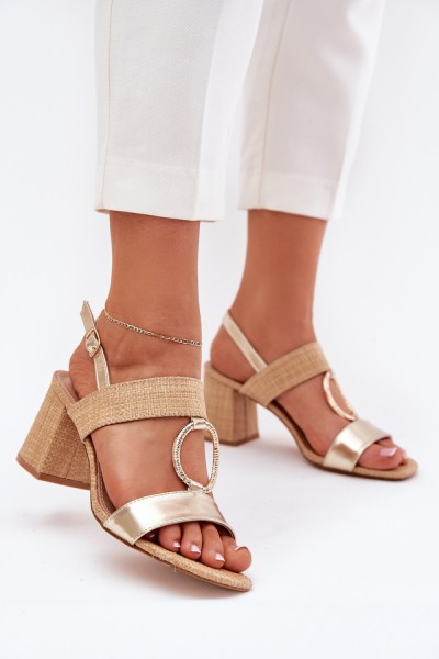 Sandalai su kulnu model 214984 Step in style