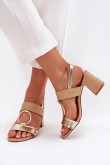 Sandalai su kulnu model 214984 Step in style
