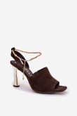 Sandalai su kulnu model 214989 Step in style