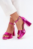 Sandalai su kulnu model 215001 Step in style