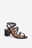 Sandalai su kulnu model 215004 Step in style